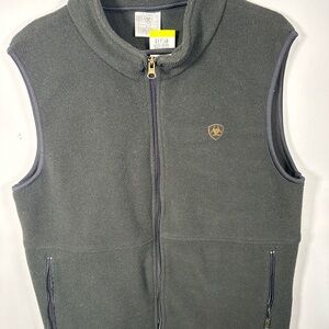 Ariat Womens S/P Fleece Vest Full Zip Western Ranch Outdoor Layer